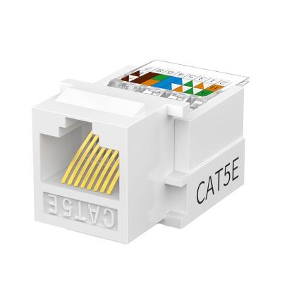 China Keystone Jack Shielded Inline Coupler Modular Cat5E Tool Free Cat5E Rj45 Modular Unshielded Keystone Jack MK-CAT5E for sale