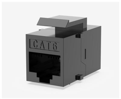 China Keystone Utp Cat6 Keystone Jack MK-CAT6 Cat6 Utp Toolless Rj45 Jack Network Accessories 90 Degree for sale