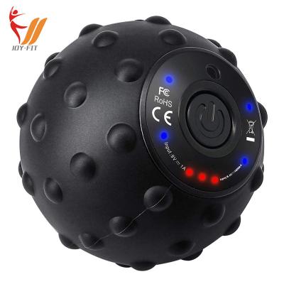 China 2021 Exercise Muscle Europe Factory Supplier Private Label Body Spike Electric Muscle Yoga Massager Vibrating Track Ball for sale