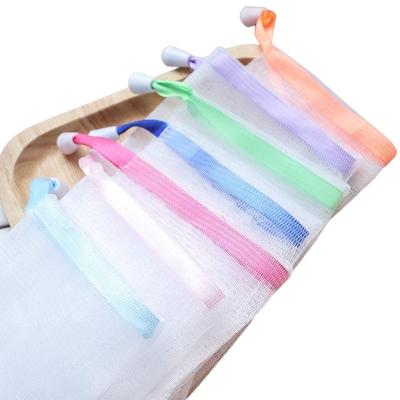 China Soft Eco Friendly Reusable Washable Bubble Soap Bag Mesh Bags for sale