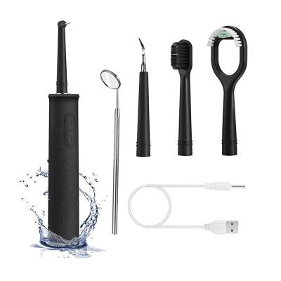 China USB Ultrasonic Waterproof Smart Charge 3 in 1 Irrigator Tongue Liner Oral Healthy Water Pick Teeth Flosser Electric Toothbrush For Adult for sale