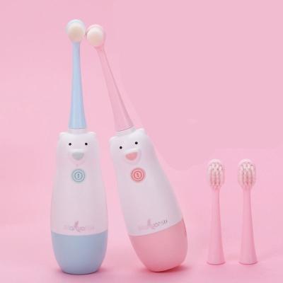 China Portable Cartoon Mini Ultrasonic Electric Kids Soft Wool Toothbrush For Children for sale