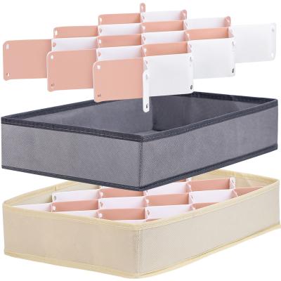 China Flexible 14PCS Honeycomb Drawer Organizer Bangs Organizer Clothes Belt Makeup Jewelry Link Office Supplies for sale