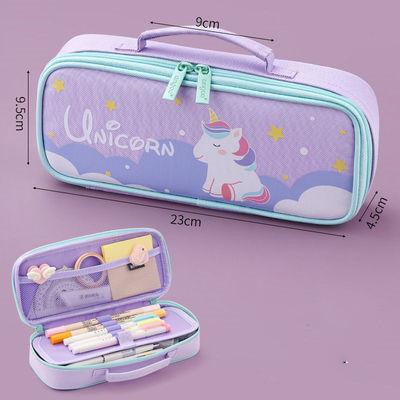 China Schools & Offices Pencil Case with Portable Multifunctional Pen Case with Lovely Compartment Pencil Case for Girls and Teenagers for sale