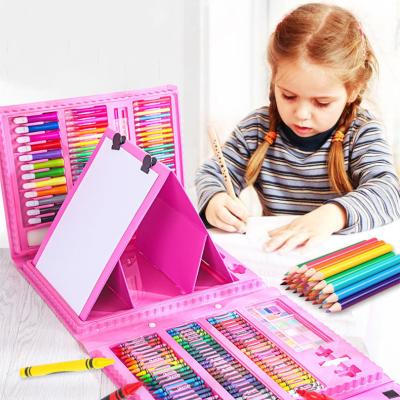 China Arts Drawing 208 Watercolor Pen Set Students and Children Drawing Tools Art Painting Box Color Pen Set Brush Gift Box for sale