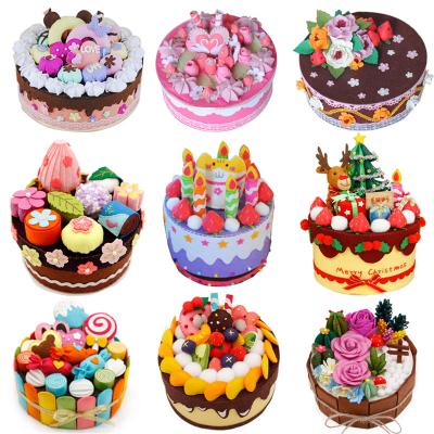 China Gift for Kids/Adults DIY Craft Kit Make Your Own Cake Shape Fabric Storage Box Eafior DIY Beginner Kit for Art Craft Handy Sewing for sale