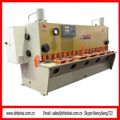 China SAUDI ARABIA CUSTOMER CONTROLLED HYDRAULIC SHEARING MACHINE, CNC SHEET METAL CUTTING MACHINE QC11Y-8 X 3100 for sale