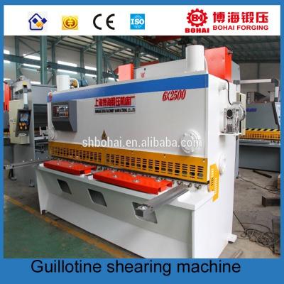 China QC11K hydraulic cutting machines for steel rod/cnc shearing machine easy operation/electric shears for sheet metal QC11K 6*2500mm for sale