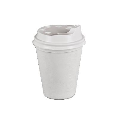 China Sugarcane Bagasse Pulp Molding Biodegradable Biodegradable Coffee Mug With Lid Wholesale for sale