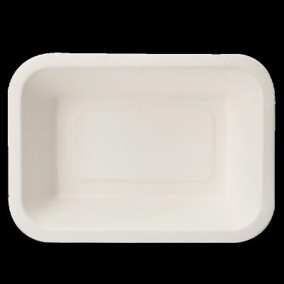 China Disposable Mold Disposable Biodegradable Sushi Pulp Bamboo Bagasse Sugar Cane Food Packaging Tray for sale