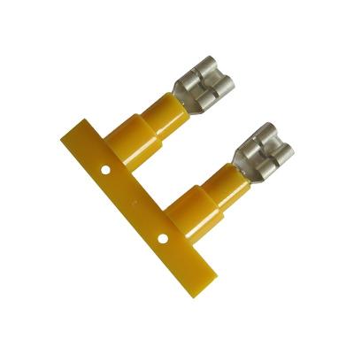 China Brass QF provides insulated terminal sheathed nylon insulated terminal and female terminal with long service life and wear resistance for sale