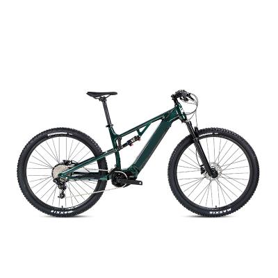 China Aluminum Alloy High end 29 inch ebike with bafang mid drive M510 250W internal battery electric mountain bicycle full suspension electric bike for sale