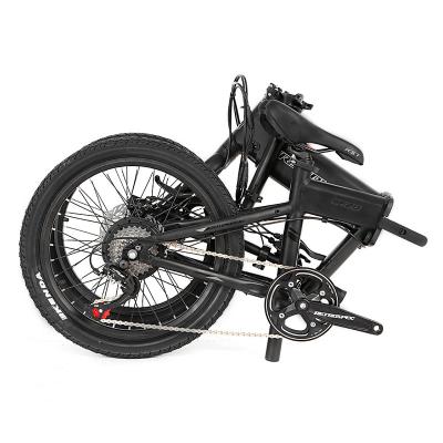 China Foldable Folding E Bike AL7005 Inner Cable 48V350W10A Wholesale Folding Electric Bike 20 Inches for sale