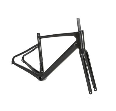 China Gravel Bike OEM Carbon Fiber Frames Gravel Frameset Disc Brake 700C*40C Ultralight Carbon Bike Frame for sale