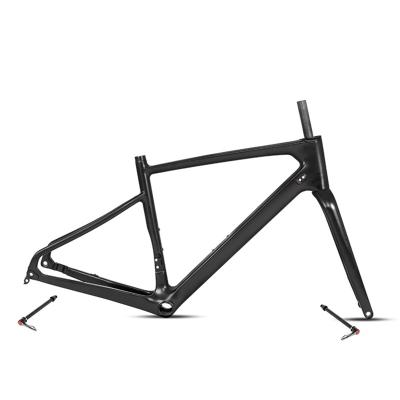 China GRAVEL Bike 2022 OEM Gravel frame carbon fiber 700C disc brake road bike frameset gravel carbon frame disc for sale