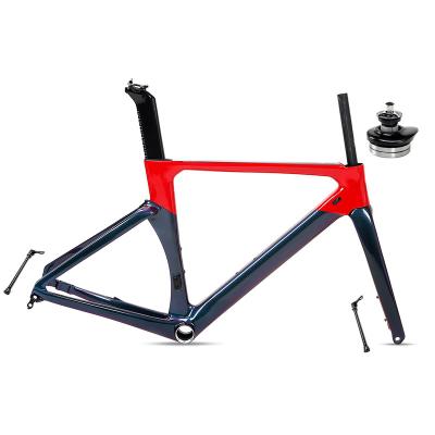 China EPS Technology OEM BRAND 700C carbon road bike frame disc brake 12*142mm XC racing aero carbon road bicycle frame for sale