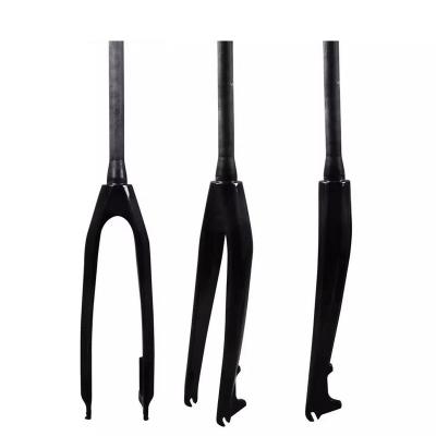 China Mountain Bikes Mountain bicycle carbon fiber rigid fork 9*100mm quick release 29 27.5 26 aero carbon mtb bike fork for sale