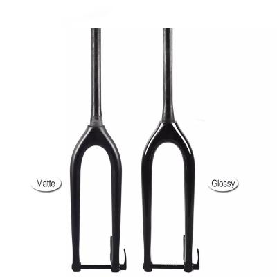 China Mountain Bikes China Factory Bicycle Fork T800 Toray Carbon Fiber Rigid Fork Boost110*15mm MTB fork 29er for sale