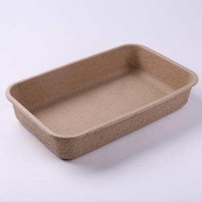 China Disposable Cat Litter Box House Recycle Cat Litter Box Pet Paper Pulp Garbage Tray For Cats for sale