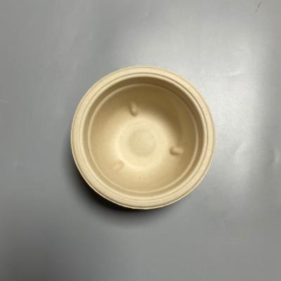 China Wholesale Biodegradable Bamboo Fiber Gift Package Circular Bowl Molded Pulp Packaging for sale