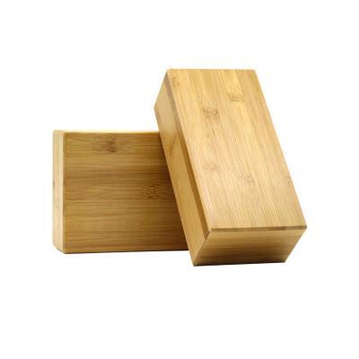 China Yoga Pilates Exercises Wooden Yoga Block Organic Yoga Accessories Eco Friendly Bamboo Yoga Blocks for sale