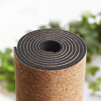 China Comfortable Best Yoga Mat for Beginners Cork Yoga Mat Organic Non Slip ECO Friendly Rubber Yoga Mat With Body Line for sale