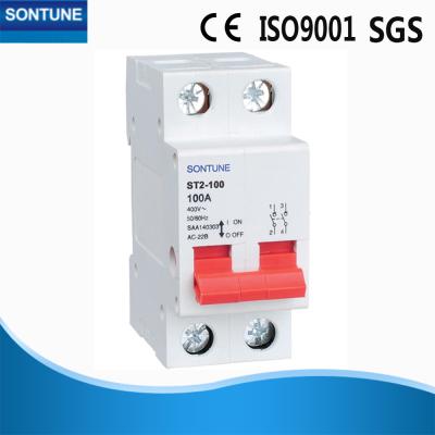 China Two Pole Din Rail Circuit Breaker , Short Circuit Low Voltage Circuit Breaker  for sale