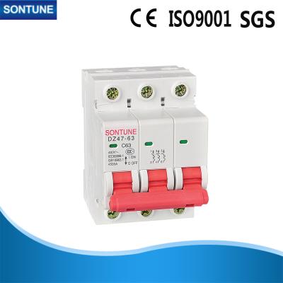 China Economic Type MCB Circuit Breaker , Adjustable Action Value 3 Pole MCB for sale