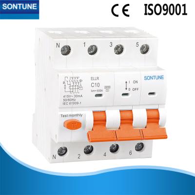 China Tipo 50/60hz de RCBO um interruptor residual modelo com proteção atual excedente à venda