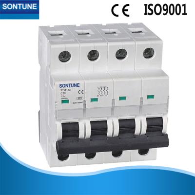 China Single Pole Din Rail MCB Circuit Breaker Type B With Overload Protection for sale