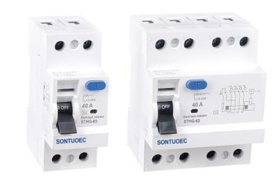 China Durable Current Limiting Breaker In Electrical Circuit IEC61008 Standard 4P 63A 300mA 400V 3phase magnetic type RCCB for sale