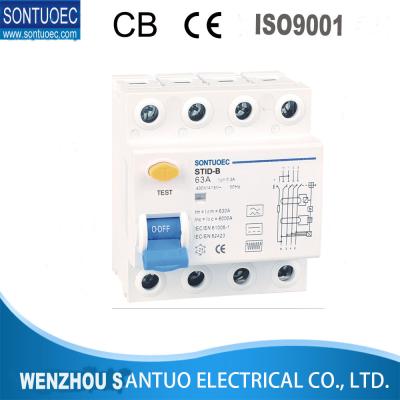 China 4 interruptor atual residual RCCB do modelo RCCB de Polo B, interruptor de 6KA Smart  à venda