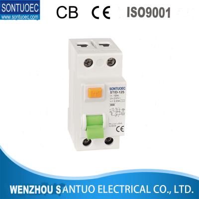 China STID series  230V 2P 4Pole   magnetic 63A RCCB Circuit Breaker With PA66 fire proof   A or AC model for sale