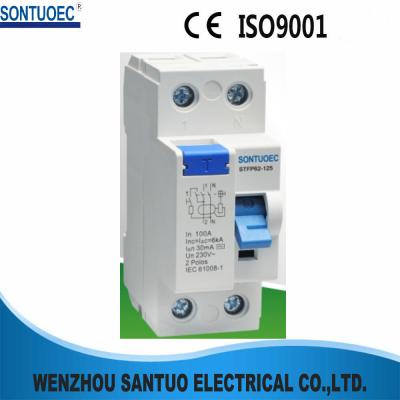 China transferencia IEC61008 del aislamiento del disyuntor de 2P 4P 6KA 100 amperio RCCB en venta