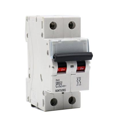 China grampo plástico MCB do interruptor modular de 2P 32A fixado para a distribuição de iluminação à venda