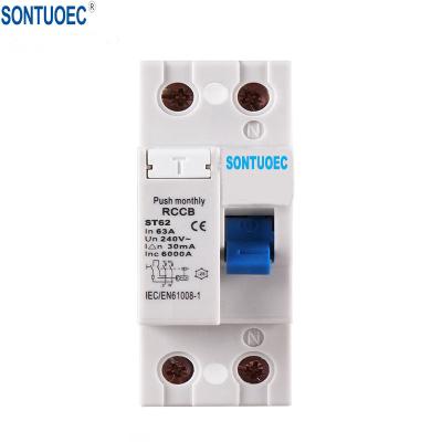 Cina F360 interruttore IP20 63A di serie 2P 4P IEC61008 RCD in vendita