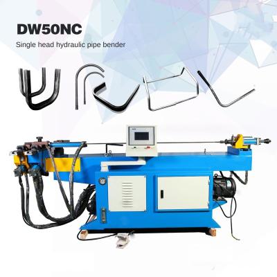 China Machinery Repair Shops DW-50NC hydraulic semi-automatic pipe bender Stainless steel pipe bender NC semi-automatic pipe bender for sale