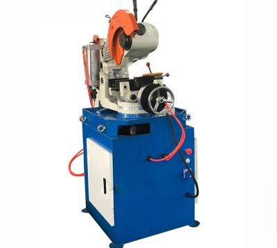 China Industrial Metal Cutting 315B pneumatic 45 degree Angle pipe cutting machine iron copper stainless steel pipe cutting machine semi-automatic for sale