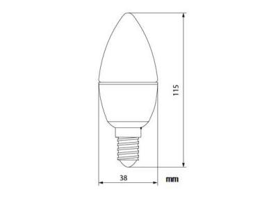 China E14 2700K Indoor LED Light Bulbs Dimmable For Exhibition Hall Lights for sale