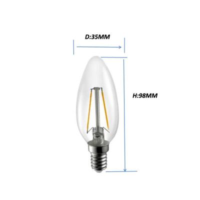 China PFEILER 2PC führte Kerzen-Glühlampen/E14 geführter Kerzen-Form-Birne Wechselstrom 220V - 240V zu verkaufen