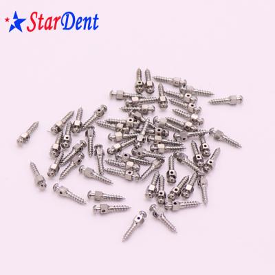 China Dental Consumables Dental Steel Orthodontic Micro Titanium Implant Post / Dental Screw Post for sale