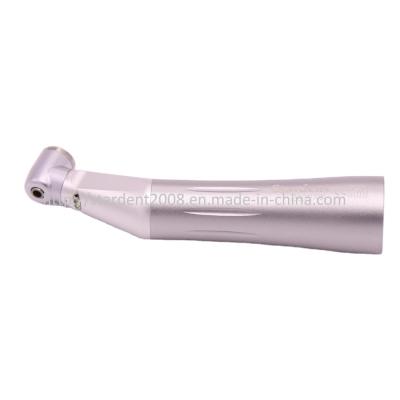 China Steel Dental Water Jet Handpiece Low Speed ​​Lower Internal Push LED Contra Angle for sale