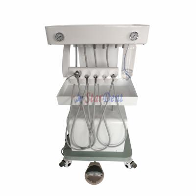 China Portable Dental Trolley High Quality Portable Dental Unit Trolley Metal Mobile Dental Medical Instrument Products for sale