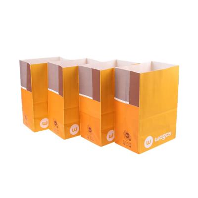 China Recyclable Personalized Bulk Gift Paper Bags Kraft Paper Bag For Take Out for sale