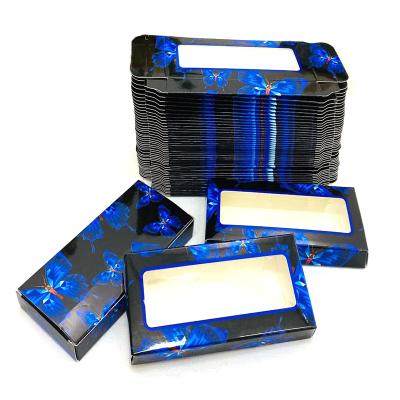 China Recycled Materials Customized Eyelash Packaging Box Matte Eyelash Carboard Cosmetic Packaging Box for sale