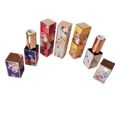 China Retro 3D Printing Lipstick Tube Eco-friendly Customizable Empty Square Lipstick Tube Model 3D Cosmetic Package for sale