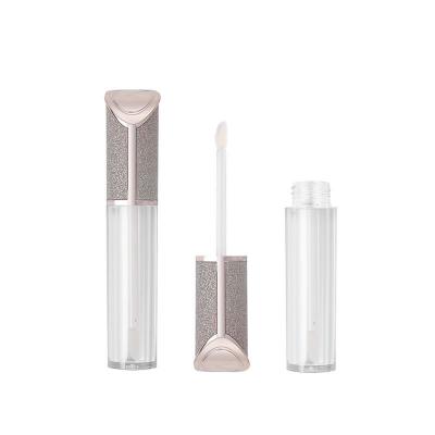 China 5ml Cosmetic Customized Lip Gloss Packaging Bottle Lip Gloss Luxury Leather Tube For Cosmetic Packaging Containers for sale