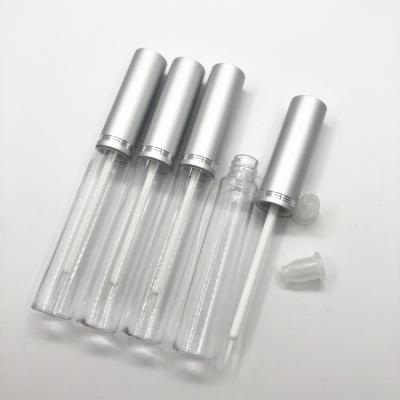 China 5ml aluminum cap white hair cosmetic eyeliner tube false eyeliner eyelashes stick bottle empty eyelash growth liquid for sale