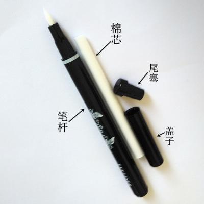 China Fiber Cosmetic Hard Head Eyeliner Tube Empty Eyeliner Tube, Empty Mascara Bottle With Long Cotton Core Stick for sale