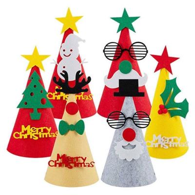 China Eco-friendly Handmade Now-woven Christmas Felt Christmas Ornaments Christmas Hat for sale